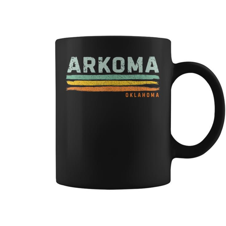 Vintage Stripes Arkoma Ok Coffee Mug