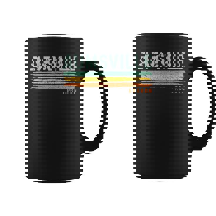 Vintage Stripes Aumsville Or Coffee Mug