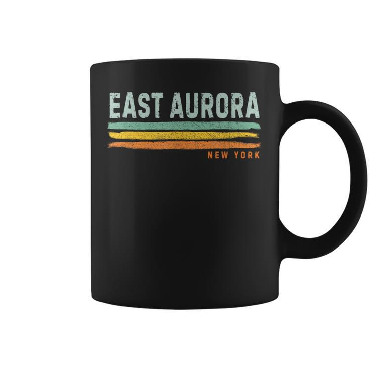 Vintage Stripes East Aurora Ny Coffee Mug