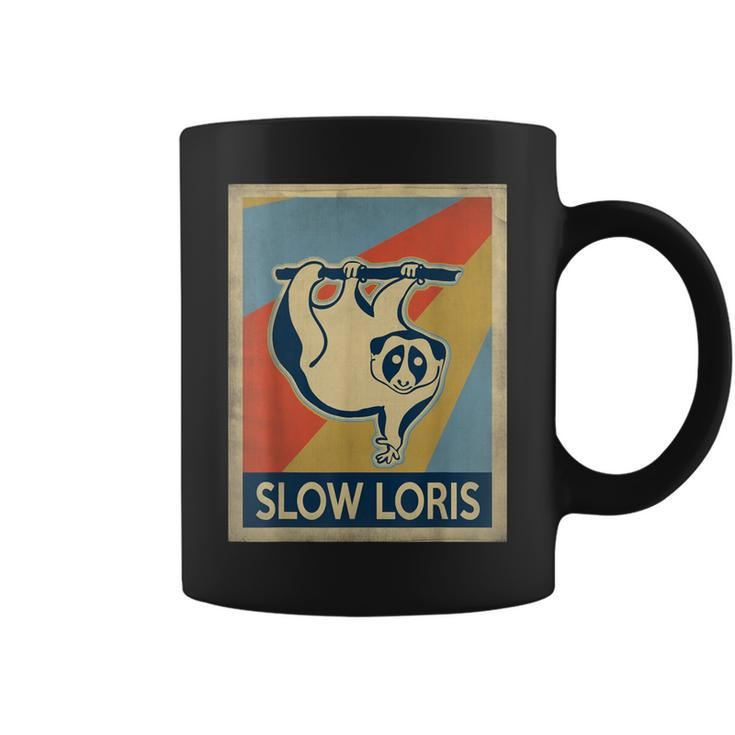 Vintage Style Slow Loris Coffee Mug