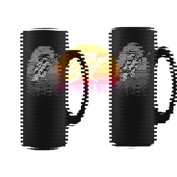 Vintage Sunset Squirrel Flying On Retro Coffee Mug