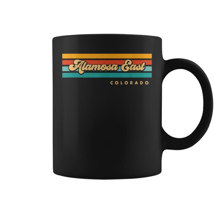 Vintage Sunset Stripes Alamosa East Colorado Coffee Mug