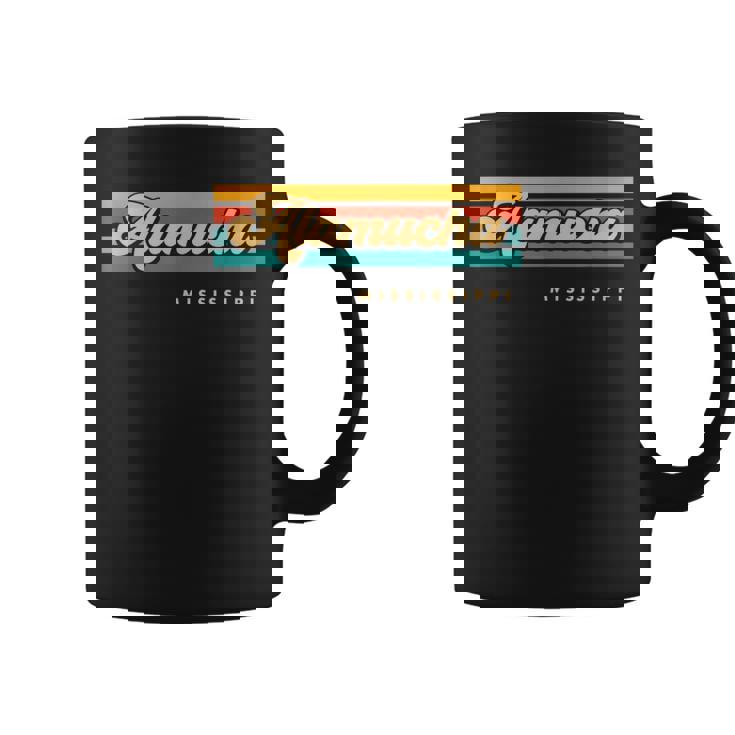 Vintage Sunset Stripes Alamucha Mississippi Coffee Mug