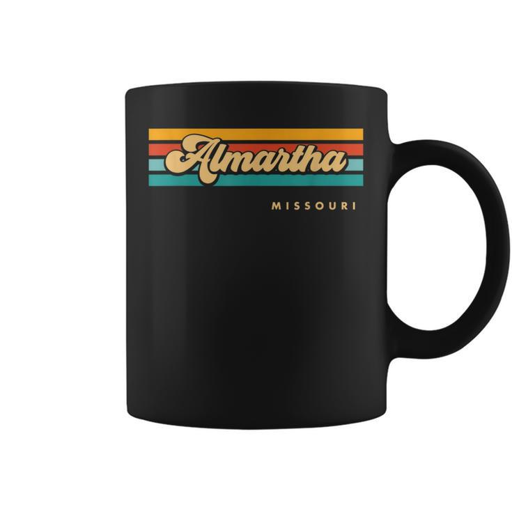 Vintage Sunset Stripes Almartha Missouri Coffee Mug