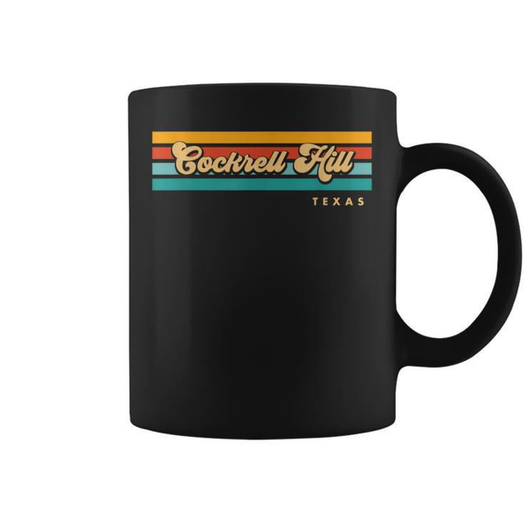 Vintage Sunset Stripes Cockrell Hill Texas Coffee Mug