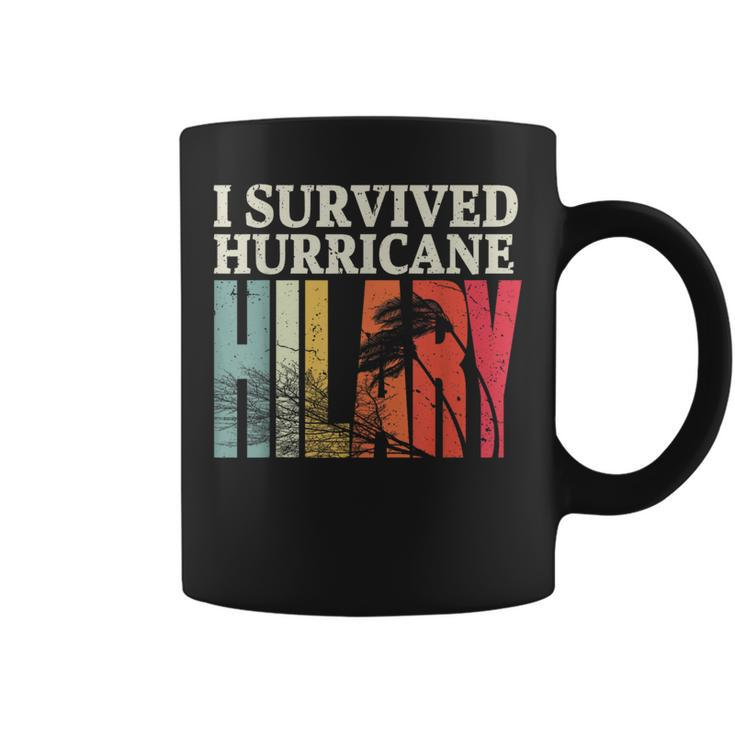 Vintage I Survived Hurricane Hilary Coffee Mug