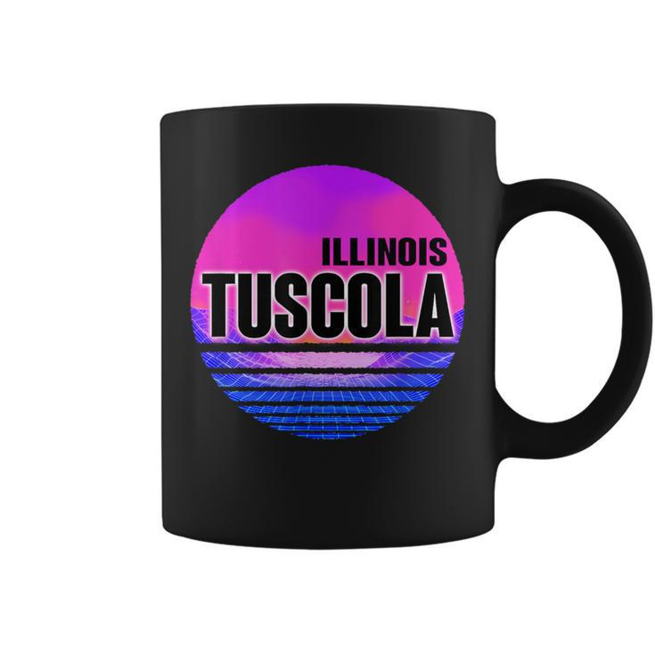 Vintage Tuscola Vaporwave Illinois Coffee Mug