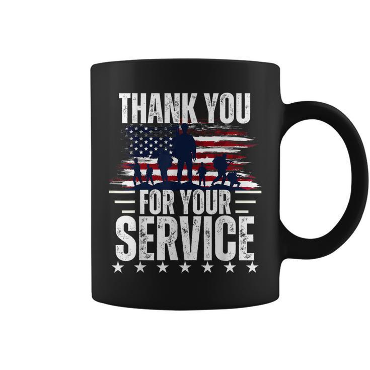 Vintage Veteran Thank You For Your Service Veteran's Day Coffee Mug