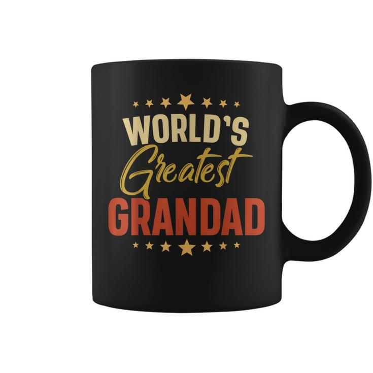 Vintage Worlds Greatest Grandad Dad Grandpa Fathers Day  Grandpa Funny Gifts Coffee Mug