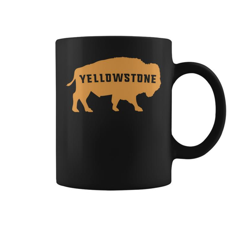Vintage Yellowstone National Park Retro Bison Souvenir Coffee Mug
