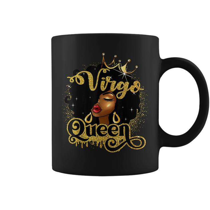 Virgo Queen Birthday Afro Girls Black Zodiac Birthday Coffee Mug