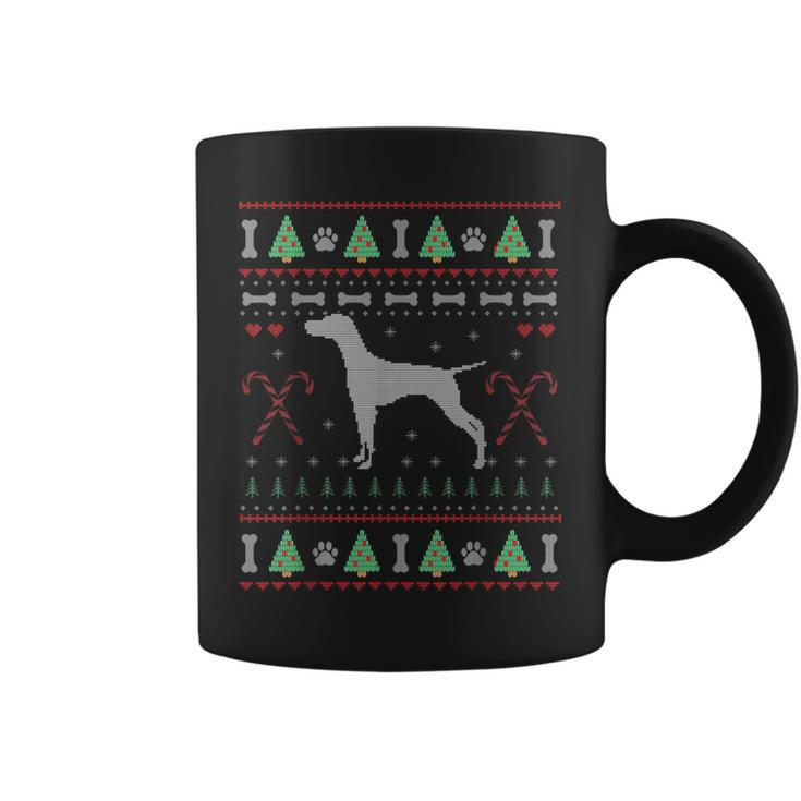 Vizsla Ugly Sweater Christmas Dog Lover Coffee Mug