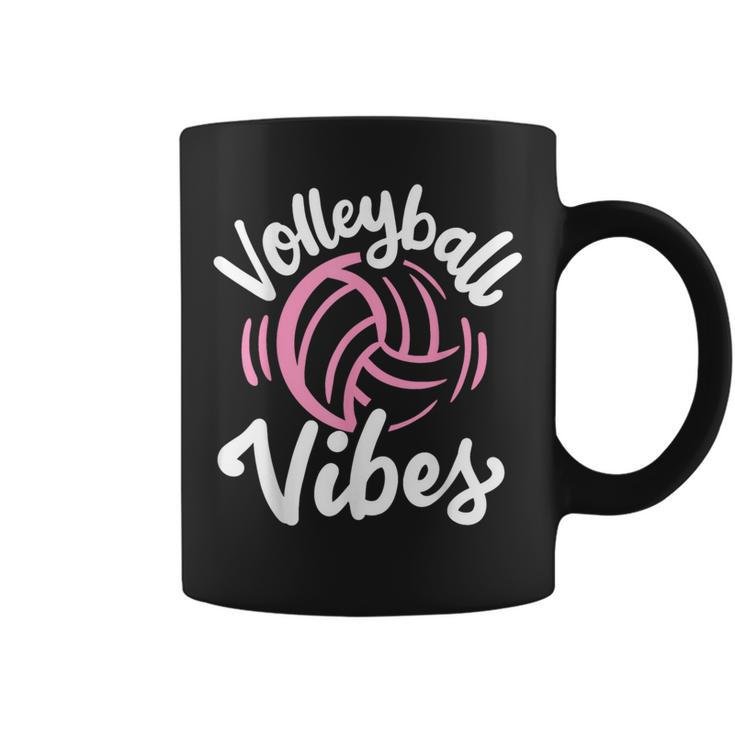 Volleyball Vibes  Volleyball Funny Gifts Coffee Mug