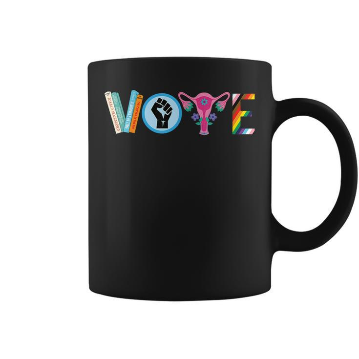 Vote Banned Books Black Lives Matter Lgbt Gay Pride Equality  Coffee Mug