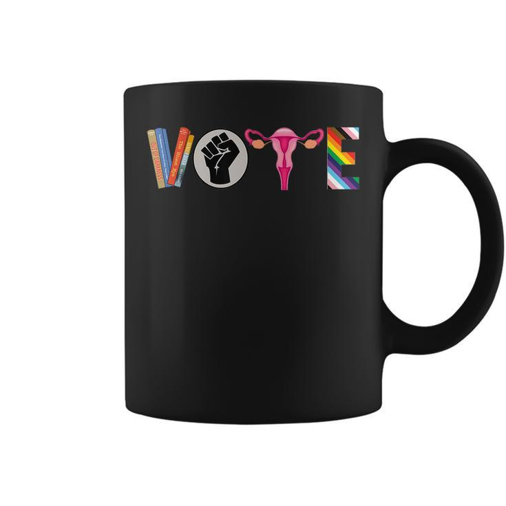Vote Banned Books Reproductive Rights Blm Political Activism  Coffee Mug