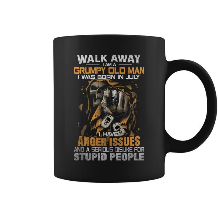 Walk-Away I Am A Grumpy Old Man I Was Born In July  Coffee Mug