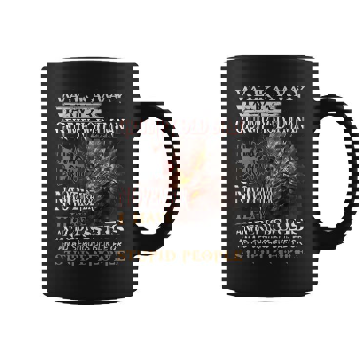 Walk Away I Am A Grumpy Old Man I Was Born In November Gift For Mens Coffee Mug