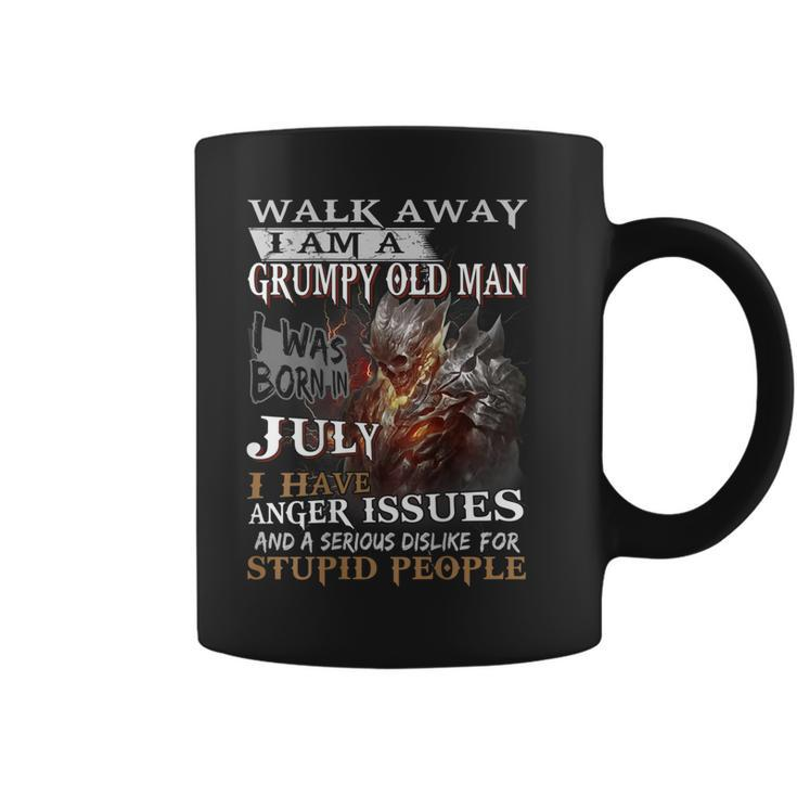 Walk Away Im A Grumpy Old Man I Was Born In July  Gift For Mens Coffee Mug