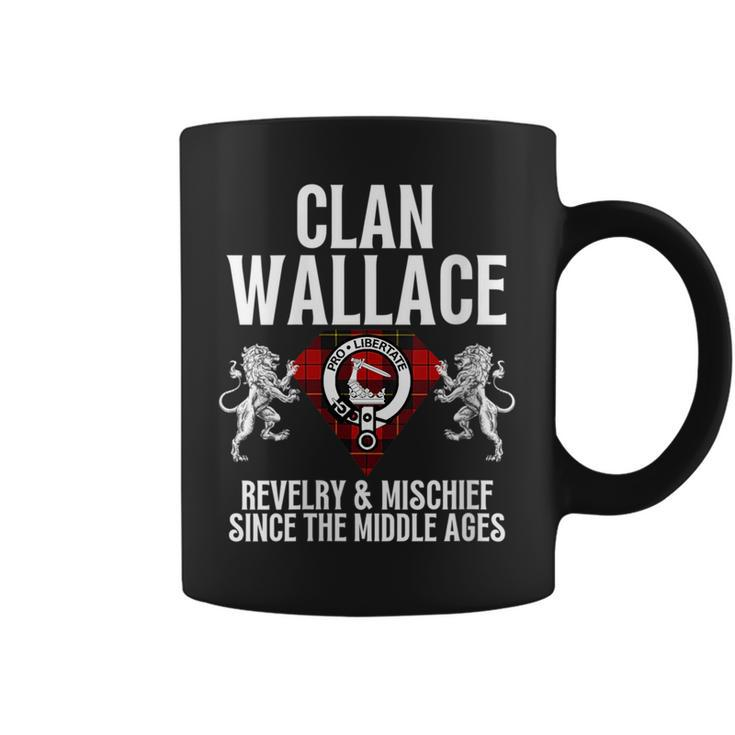 Wallace Clan Scottish Name Coat Of Arms Tartan Family Party Gift For Womens Coffee Mug