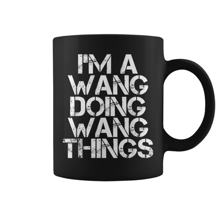 Wang Funny Surname Family Tree Birthday Reunion Gift Idea Coffee Mug
