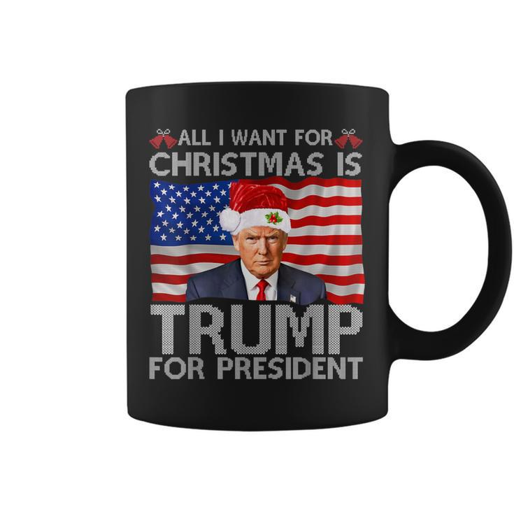 All I Want For Christmas Is A New President Trump 2024 Xmas Coffee Mug