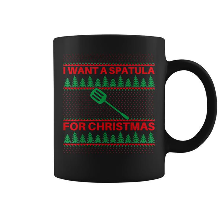 I Want A Spatula For Christmas Ugly Christmas Sweater Coffee Mug