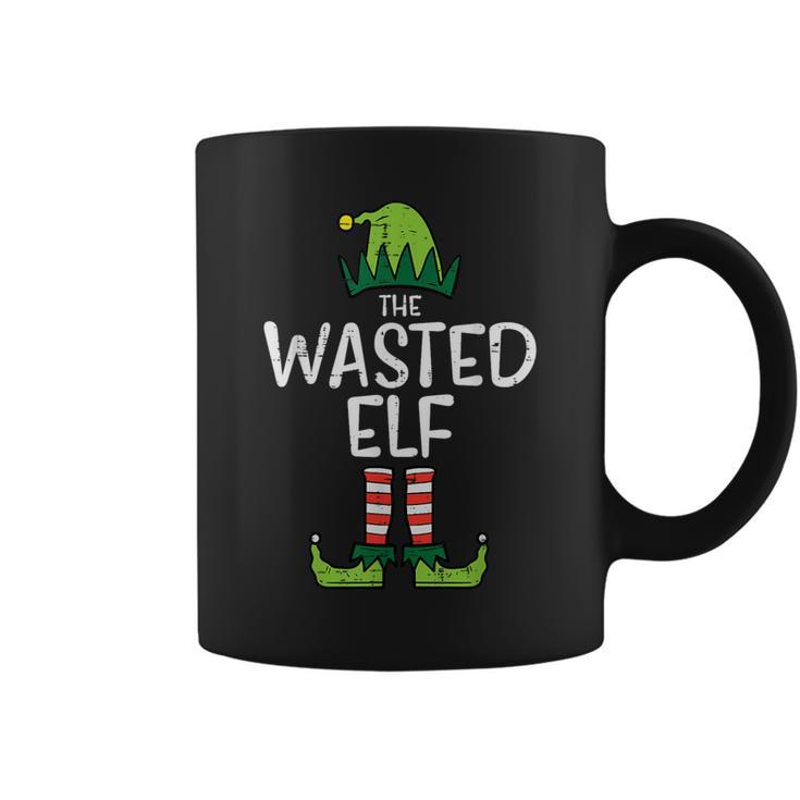 Wasted Elf Xmas Pjs Matching Christmas Pajamas For Family Coffee Mug
