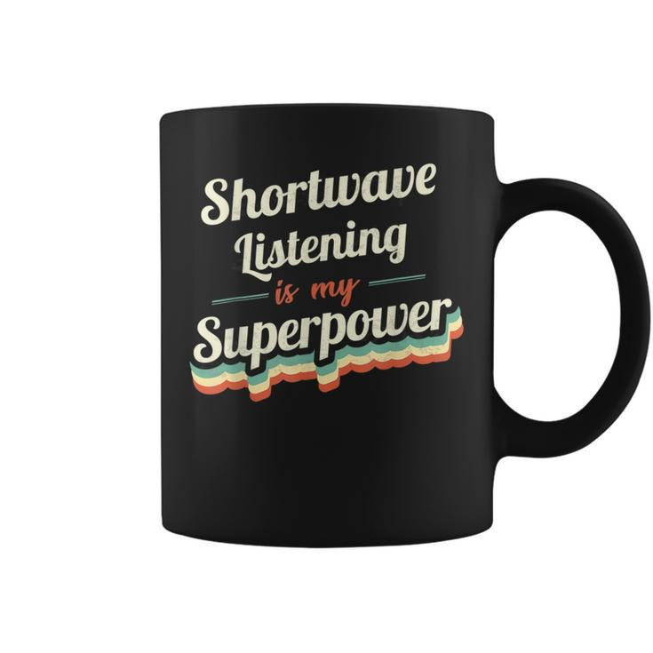 Shortwave Listening Is My Superpower Vintage Coffee Mug