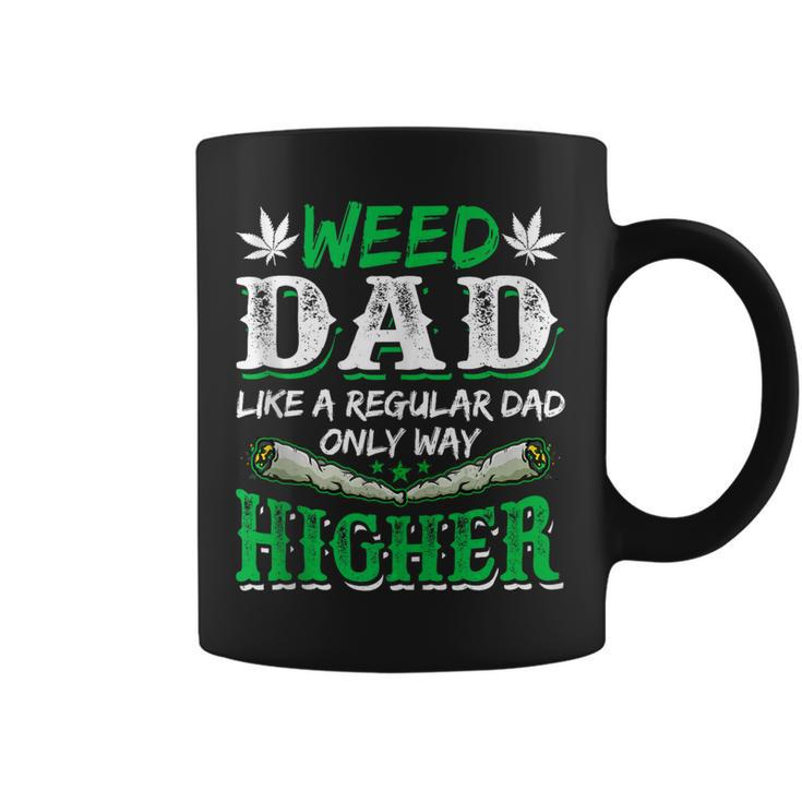 Weed Dad Marijuana Funny 420 Cannabis Thc Pumpkin Themed  Gift For Women Coffee Mug