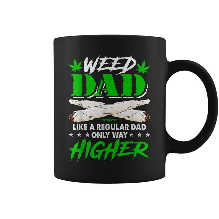 Weed Dad Marijuana Funny Fathers Day For Daddy  Gift For Women Coffee Mug