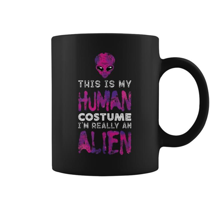 Weird This Is My Human Costume I'm Really An Alien Coffee Mug
