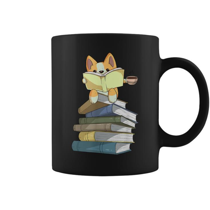 Welsh Corgi Books Coffee Coffee Dog & Reading Lover Coffee Mug