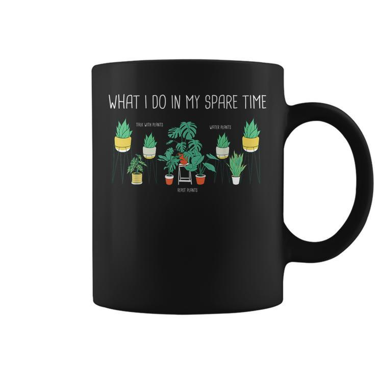 What Do I Do In My Spare Time Plant Gardening  Plant Lover Funny Gifts Coffee Mug