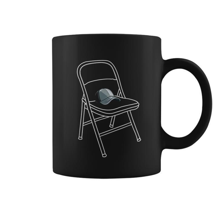 White Folding Chair Coffee Mug
