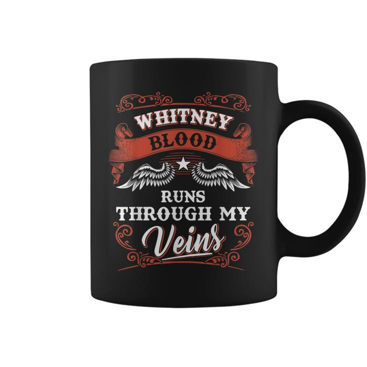 Whitney Blood Runs Through My Veins Family Christmas Coffee Mug