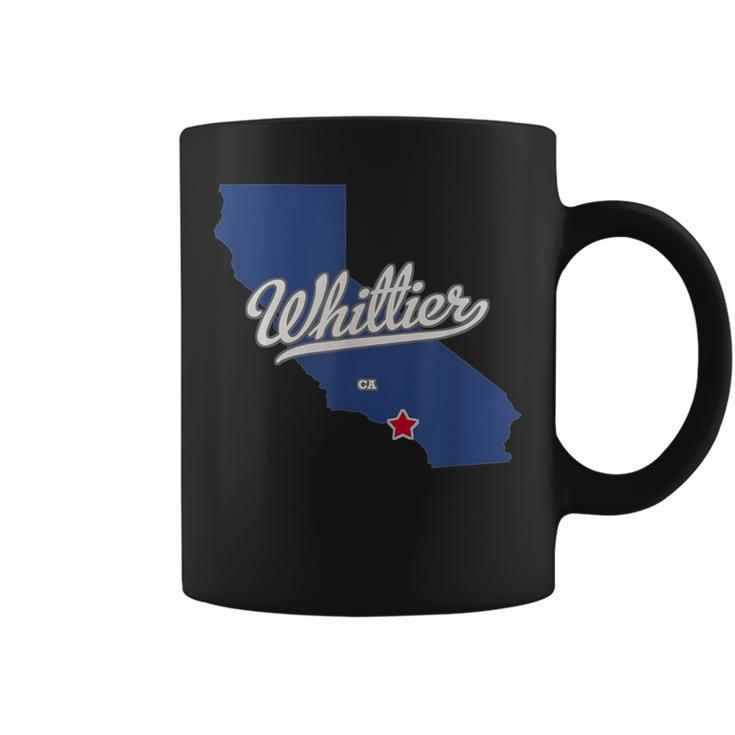 Whittier California Ca Map Coffee Mug