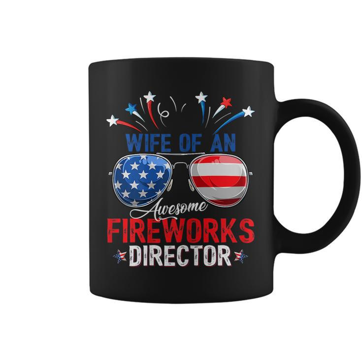 Wife Of An Awesome Fireworks Director Funny 4Th Of July Coffee Mug