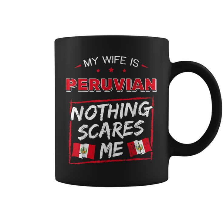 My Wife Is Peruvian Republic Of Peru Heritage Roots Flag Coffee Mug