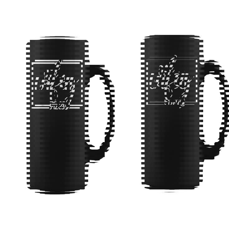 Wifey Est 2023 Wife Hubby Married Couple Matching Wedding  Funny Gifts For Wife Coffee Mug