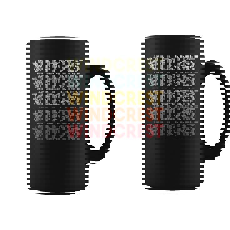 Windcrest Texas Windcrest Tx Retro Vintage Text Coffee Mug