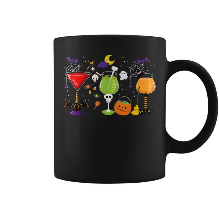 Wine Glass Of Witchcraft Halloween Witch Hat Coffee Mug