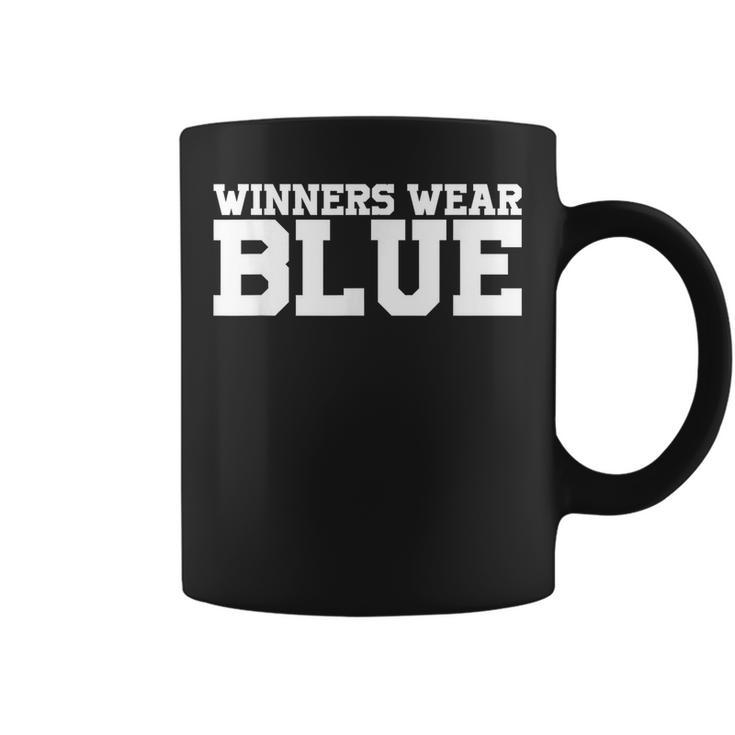 Winners Wear Blue Team Spirit Game Competition Color Sports  Coffee Mug
