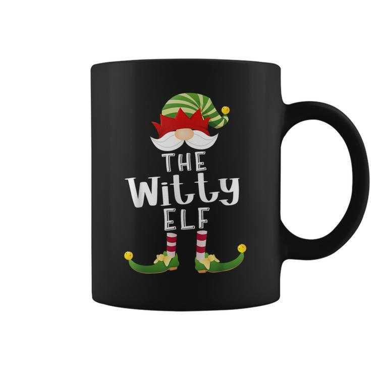 Witty Elf Group Christmas Pajama Party Coffee Mug