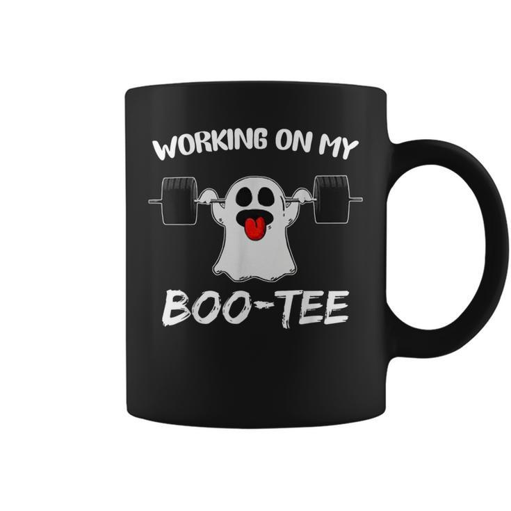 Working On My Boo Ghost Workout Gym Halloween Coffee Mug