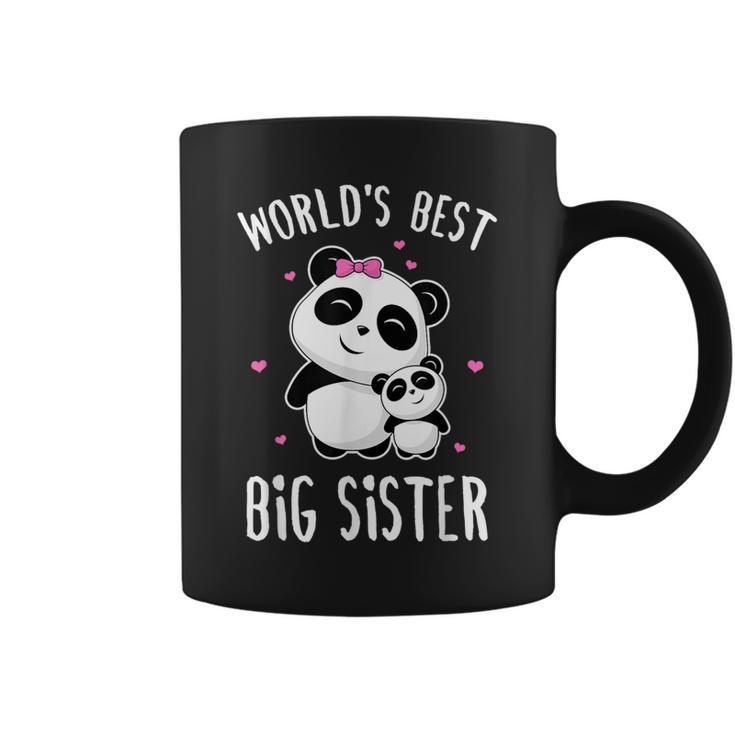 World's Best Big Sister Cute Pandas Panda Siblings Coffee Mug
