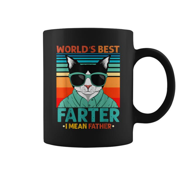 Worlds Best Farter I Mean Father  Best Cat Dad Ever  Coffee Mug