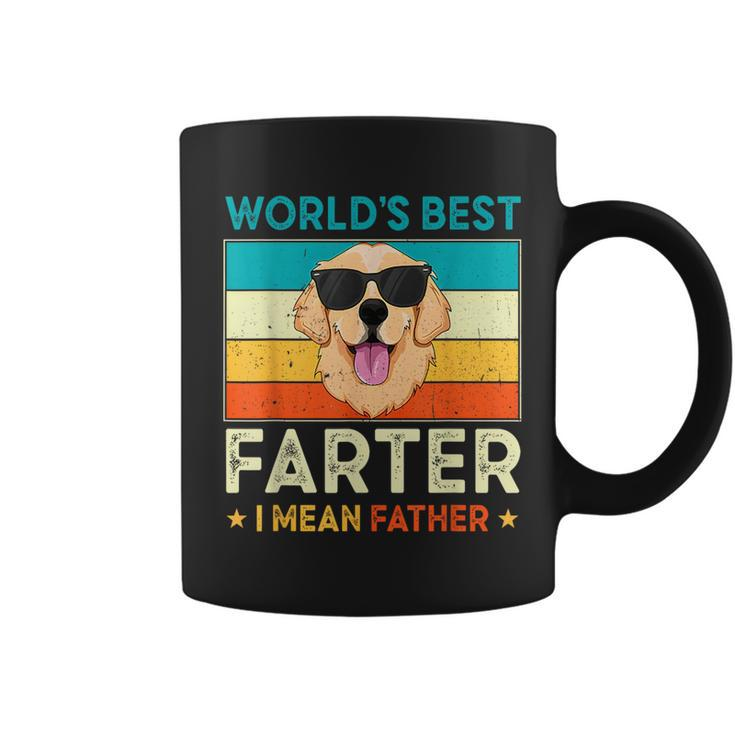 Worlds Best Farter I Mean Father Best Dad Ever Cool Dog Mens Coffee Mug