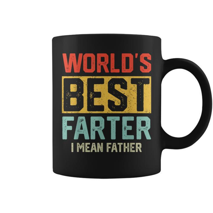 Worlds Best Farter I Mean Father Fathers Day Cool Dad  Coffee Mug