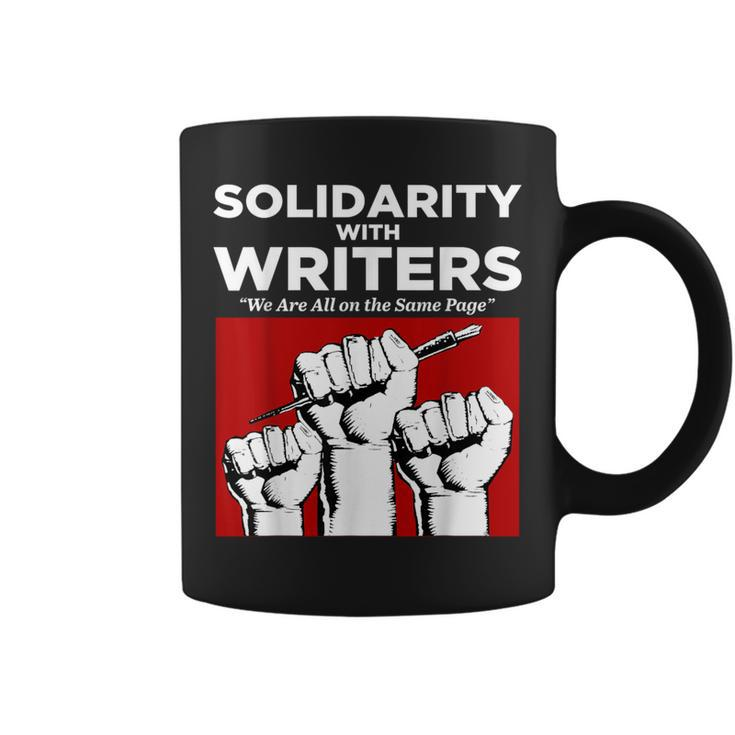 Writers Guild Of America On Strike Solidarity With Writers Coffee Mug