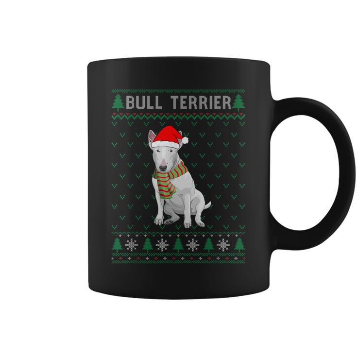 Xmas Bull Terrier Dog Ugly Christmas Sweater Party Coffee Mug